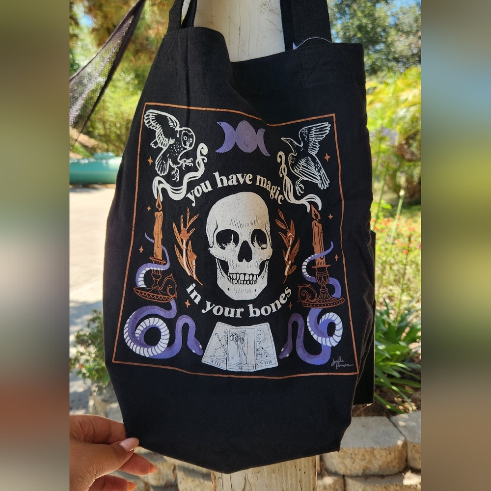 You Have Magic in Your Bones Tote Bag Accessory Bag Halloween Tote Bag